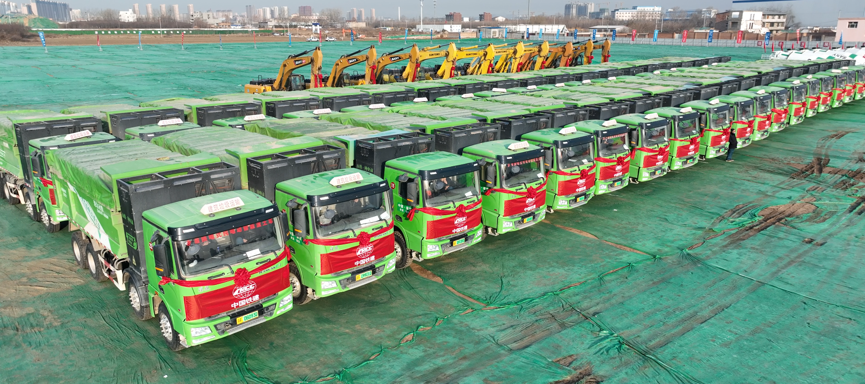 躍迪純電動渣土自卸車服務(wù)保定市城中村改造項(xiàng)目