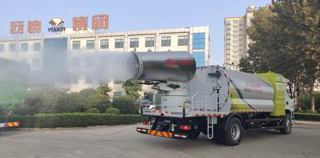 躍迪集團(tuán)新能源多功能抑塵車——低碳環(huán)保、降溫除塵